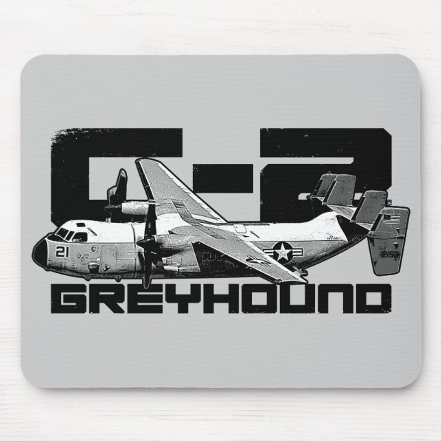 C-2 Greyhound Mousepad Musmatta (Framsidan)