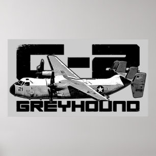 C-2 Greyhound Print Poster
