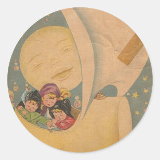 C-2-vinkin-, blinkin- och nodklistermärken runt klistermärke