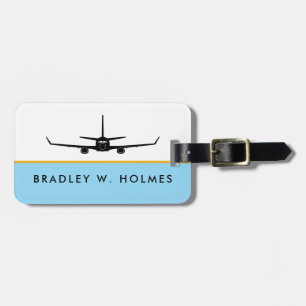 C-40 737 Silhouette Pilot Business Bagagebricka