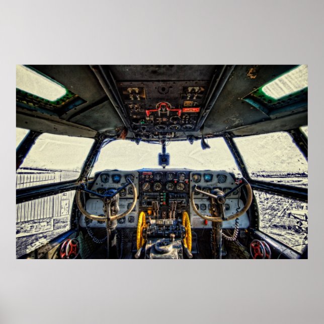 C-46 Cockpit Poster (Framsidan)