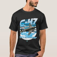 C-47 Flygplan T-Shirt Gift med Skywood WWWII