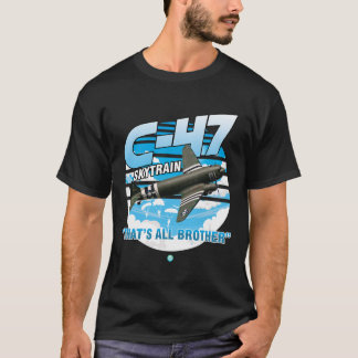 C-47 Flygplan T-Shirt Gift med Skywood WWWII