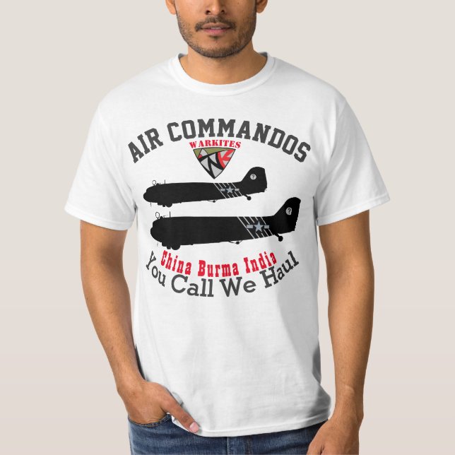C-47 för Warkites "luftkommandon" T Shirt (Framsida)