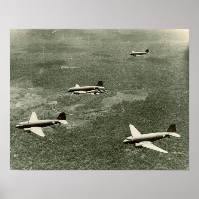 C-47s och P-40 Poster (Framsidan)