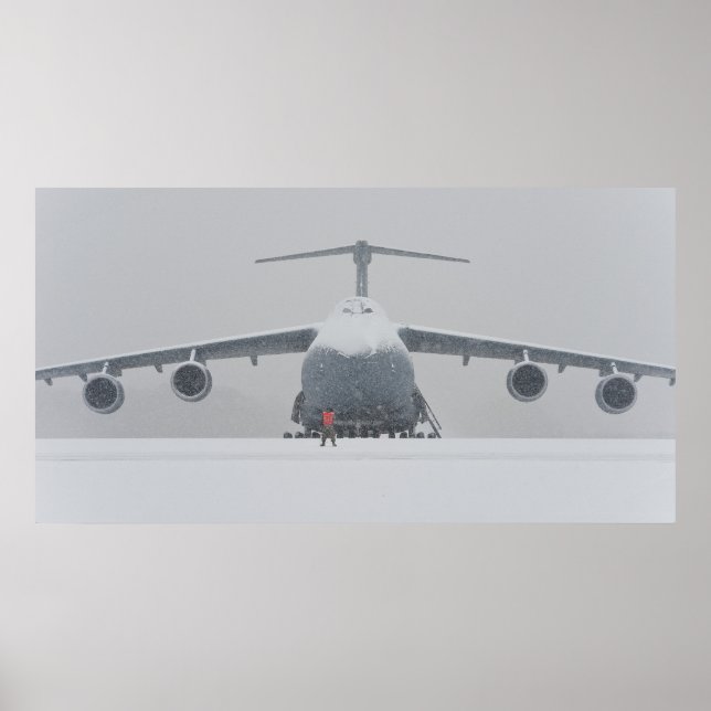 C-5M Toppen Galaxy Aircraft Poster (Framsidan)