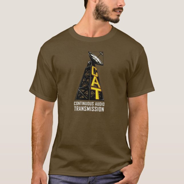 C.A.T. Grundläggande Tshirtmörk för logotyp Tee (Framsida)