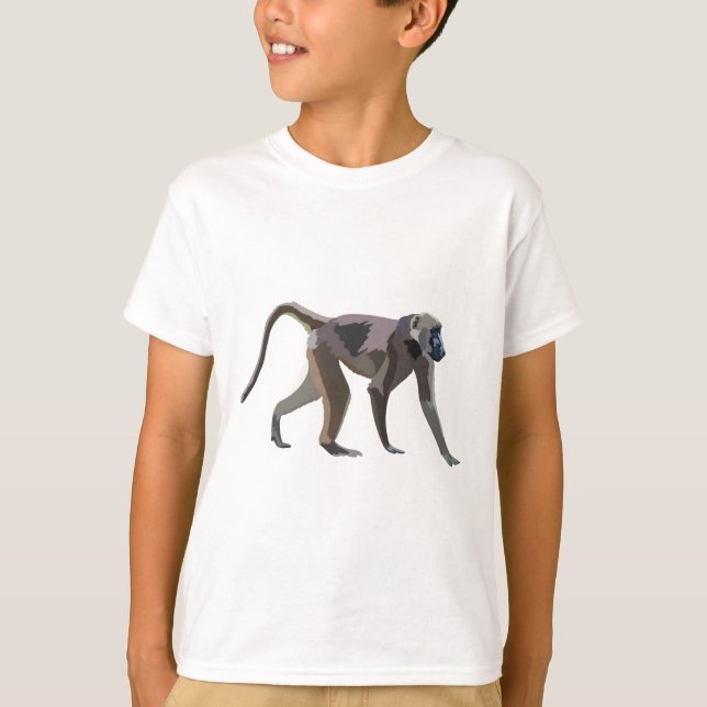 C är avsett för Cape Baboon T Shirt (Framsida)