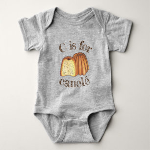 C är för Canelé Fransk Pastry Bakery Dessert Food T Shirt