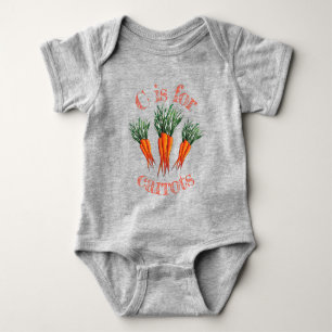 C är för Carrots Bunch Orange Vegetable Veggie T Shirt