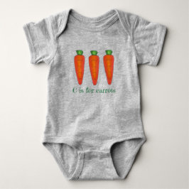 C är för Carrots Orange Grönt Carrot Vegetable T Shirt
