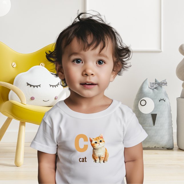 C är för Cat Toddler Tee (Skapare uppladdad)