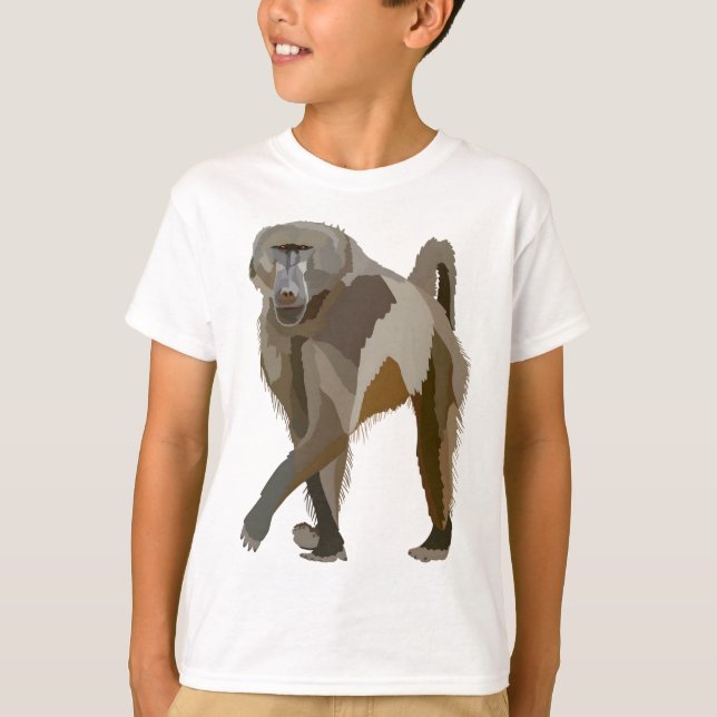 C är för Chacma Baboon T Shirt (Framsida)