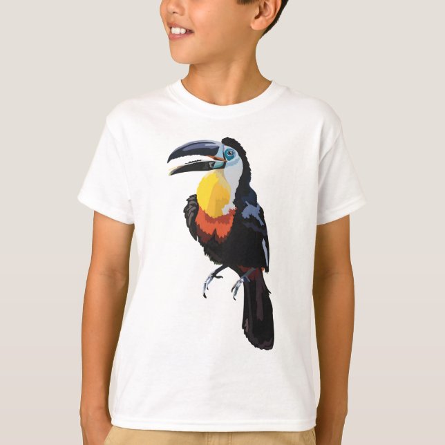 C är för Channel Billed Toucan T Shirt (Framsida)