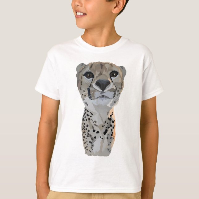 C är för Cheetah T Shirt (Framsida)