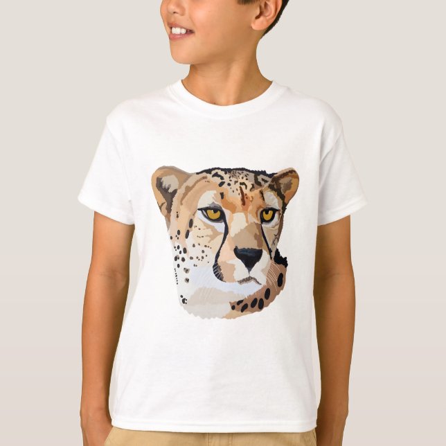C är för Cheetah T Shirt (Framsida)