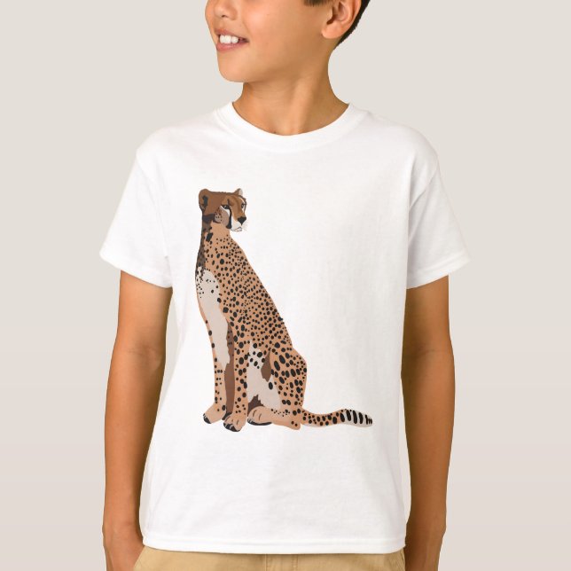C är för Cheetah T Shirt (Framsida)