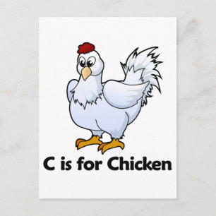 C är för Chicken Vykort