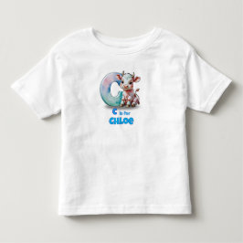 C är för Chloe –Personlig barnt-shirt med C T Shirt