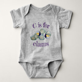 C är för Clams Seafood Clambake Ocean Clam Grävand T Shirt