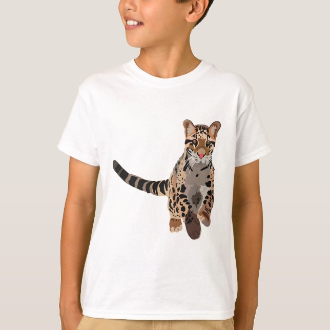 C är för Clouded Leopard T Shirt (Framsida)