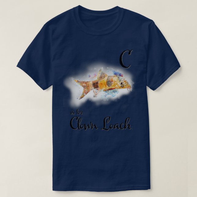C är för Clown Loach T Shirt (Design framsida)