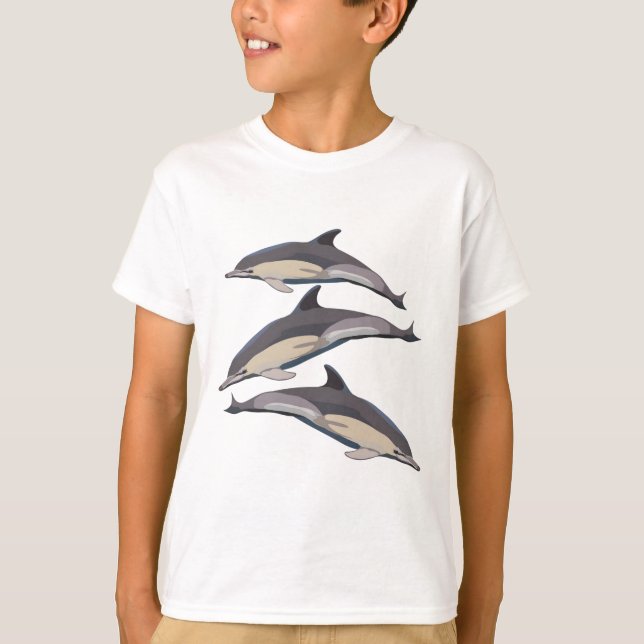 C är för Common Dolphin T Shirt (Framsida)
