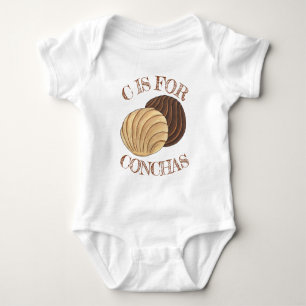 C är för Conchas Pan Dulce Mexican Sweet Bread T Shirt