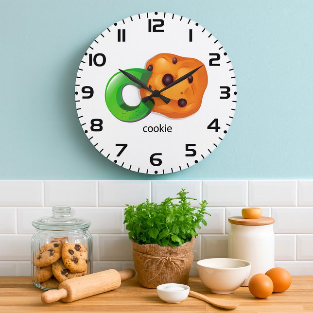 C är för Cookie Alfabet Bokstav Choklad Chip Stor Klocka (Skapare uppladdad)