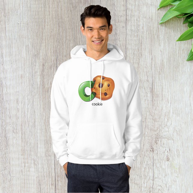 C är för Cookie Alphabet Brev Chocolate Chip Hoodie (Skapare uppladdad)