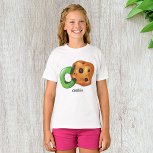 C är för Cookie Alphabet Brev Chocolate Chip T Shirt