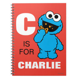 C är för Cookie Monster | Lägg till ditt namn Anteckningsbok