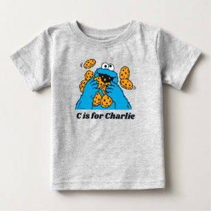 C är för Cookie Monster Lägg till ditt namn T Shirt