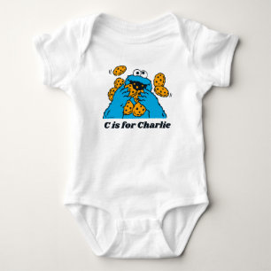 C är för Cookie Monster Lägg till ditt namn T Shirt