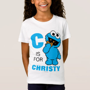 C är för Cookie Monster Lägg till ditt namn Tröja