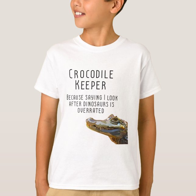 C är för Crokodile Keeper T Shirt (Framsida)