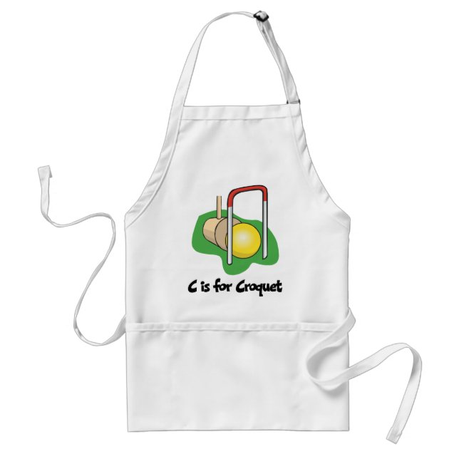 C är för Croquet Förkläde (Framsidan)