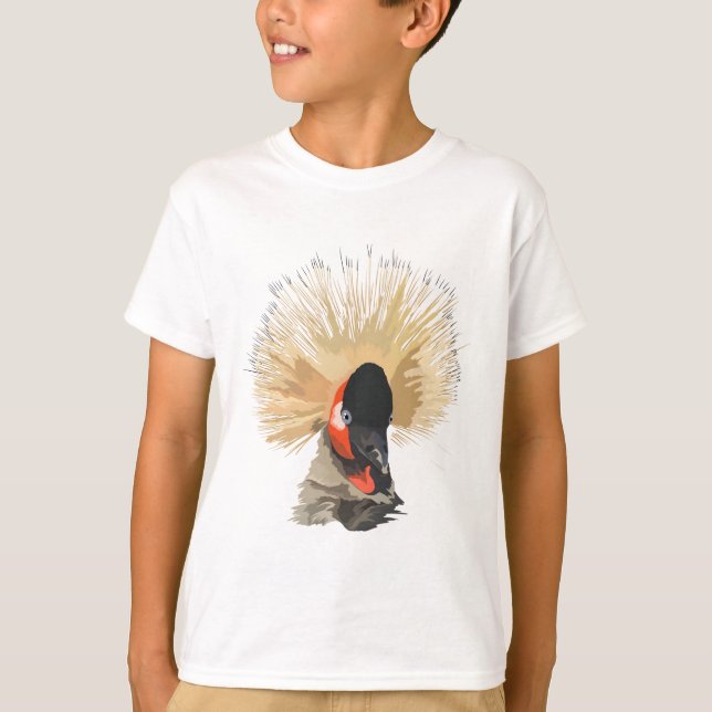C är för Crowned Crane T Shirt (Framsida)