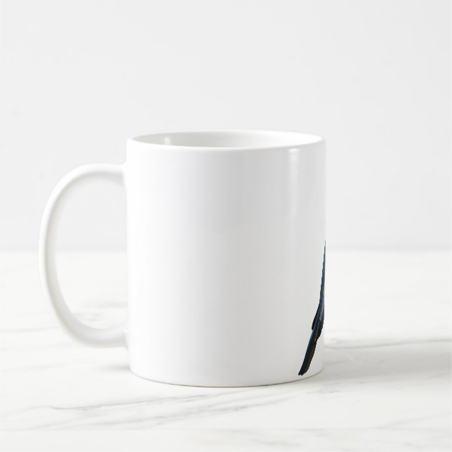 C är för Cuckoo Roller Bird Kaffemugg (Vänster)