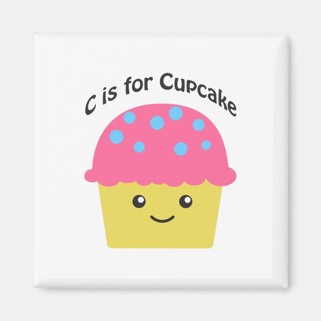 C är för Cupcake Magnet (Framsidan)