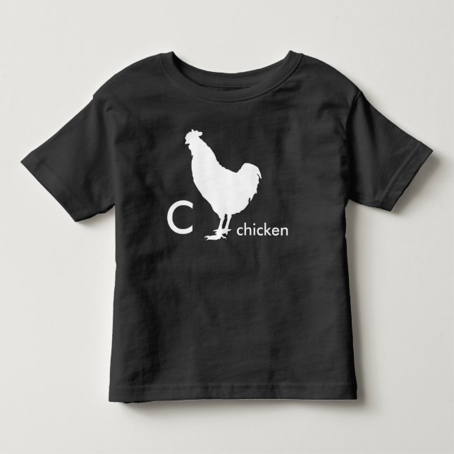 C är för höna tee shirt (Framsida)