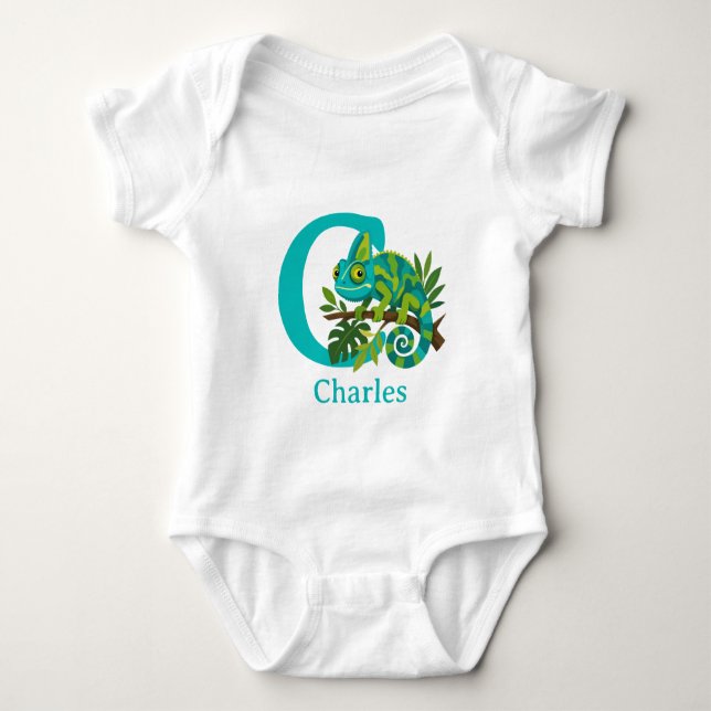 C är för Kameleont Anpassa T Shirt (Framsida)