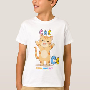 "C är för katt" Alphabet Tee - Groda varje dag
