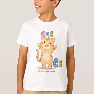 "C är för katt" Alphabet Tee - Groda varje dag