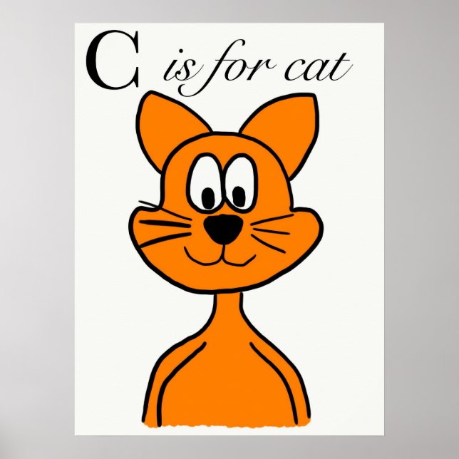 C är för katt poster (Framsidan)