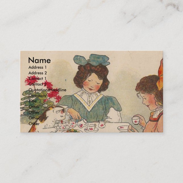 C är för katt visitkort (Framsida)