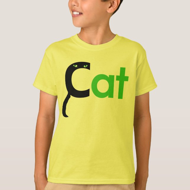 C är för kattskjorta t-shirt (Framsida)
