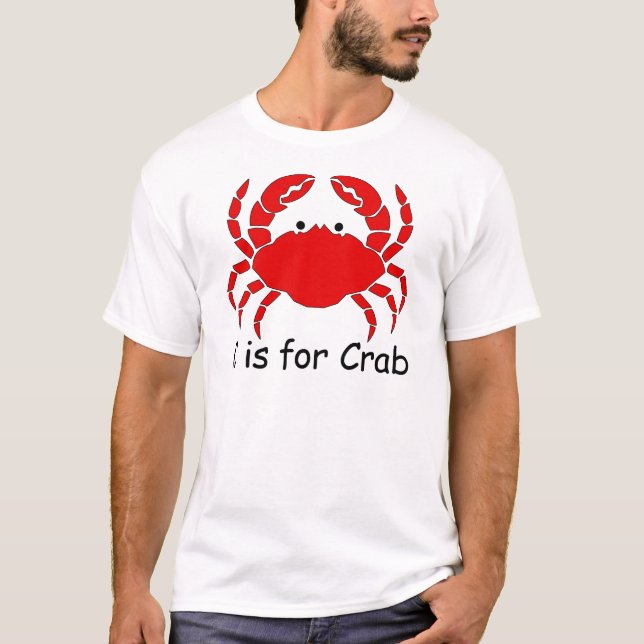 C är för krabba tee shirt (Framsida)