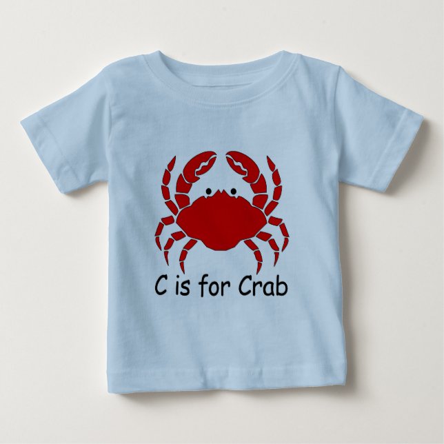 C är för krabba tee shirt (Framsida)