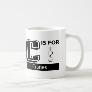 C är för kranar kaffemugg